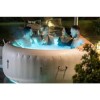 Lay-Z-Spa AirJet Paris 6 Person Hot Tub in White with LED Lights