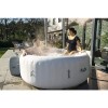 Lay-Z-Spa AirJet Paris 6 Person Hot Tub in White with LED Lights