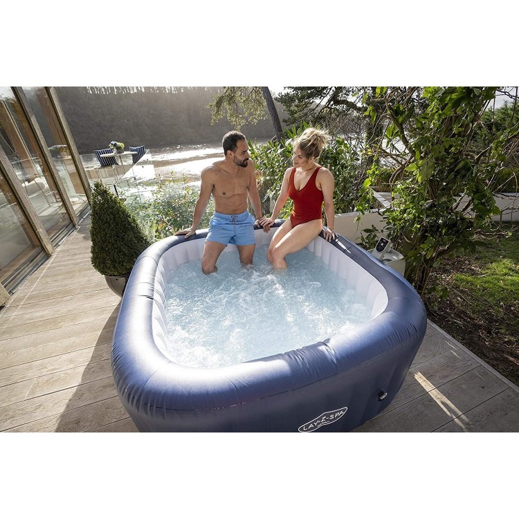 Lay-Z Spa AirJet Hawaii 6 Person Hot Tub in Blue