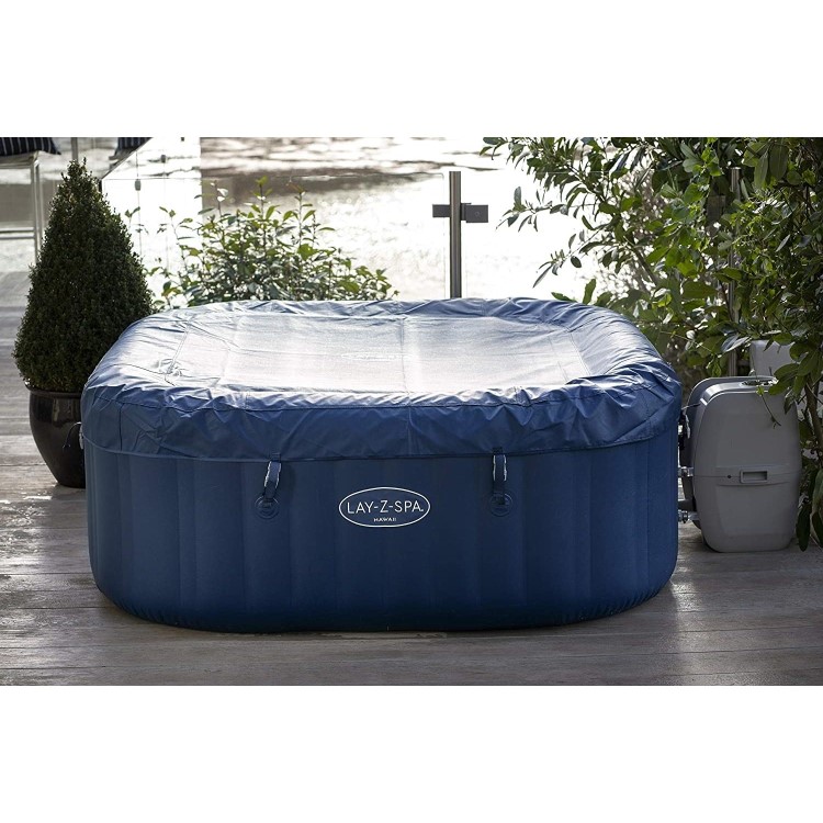 Lay-Z Spa AirJet Hawaii 6 Person Hot Tub in Blue