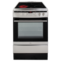 Refurbished Amica 608CE2TAXX 60cm Electric Cooker With Ceramic Hob Stainless Steel