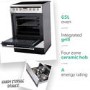 Refurbished Amica 608CE2TAXX 60cm Electric Cooker With Ceramic Hob Stainless Steel