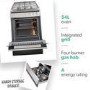 Amica 60cm Gas Cooker - Stainless Steel