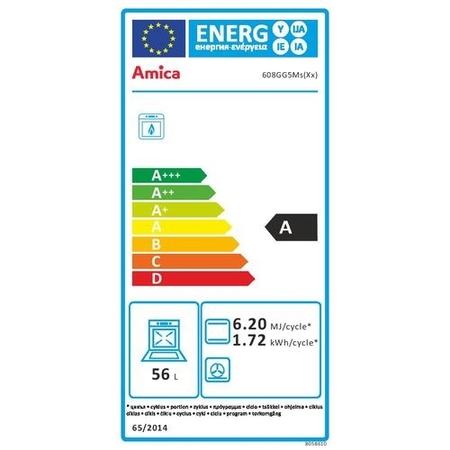 Amica 60cm Gas Cooker - Stainless Steel