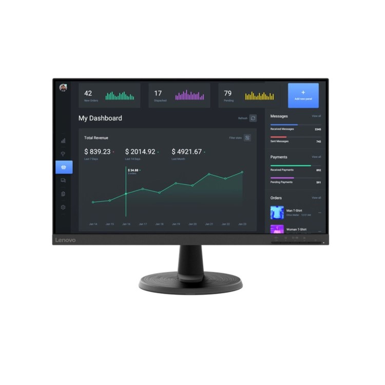 Refurbished Lenovo C24-40 24" VA FHD FreeSync Monitor