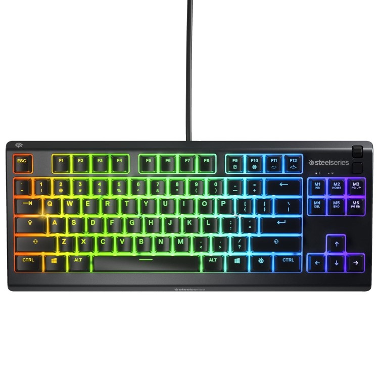 SteelSeries Apex 3 Tenkeyless RGB Wired Gaming Keyboard Black