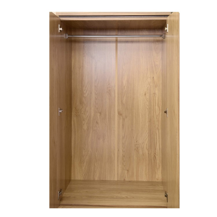 Seconique Charles 2 Door 2 Drawer Wardrobe in Oak