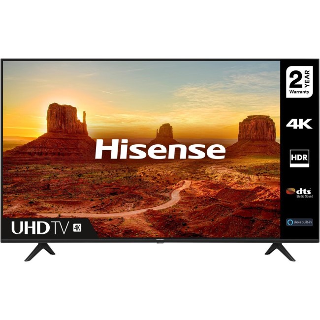 Hisense 75A7100FTUK 75" 4K Ultra HD HDR Smart TV with Freeview Play and Alexa Built-in 