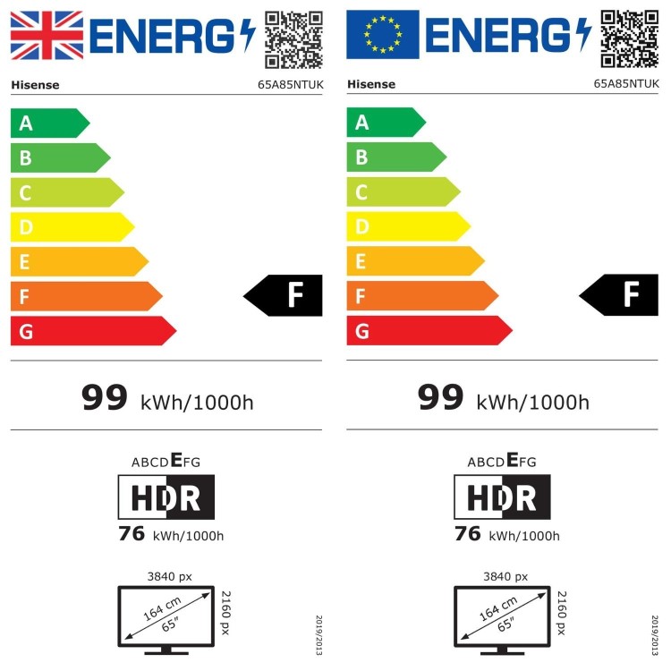 Hisense A85NTUK OLED 4K Smart TV – 120Hz Dolby Vision IMAX Enhanced