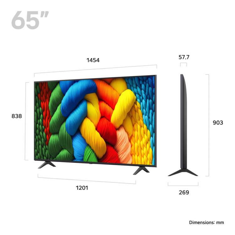 Ex Display - LG NANO80 65 inch 4K Ultra HD NanoCell AI Smart TV