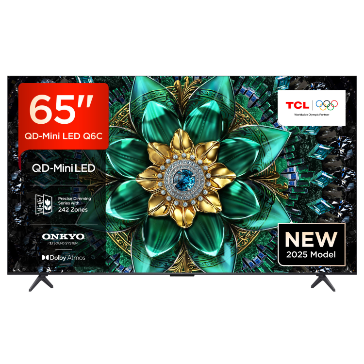 TCL 65Q6C-UK 65" 4K QD-Mini LED Smart Google TV – 144Hz Dolby Vision IQ Game Master