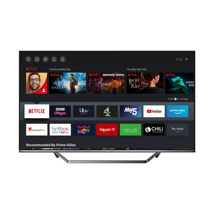 Hisense U7QF 65 Inch QLED 4K Dolby Atmos Smart TV