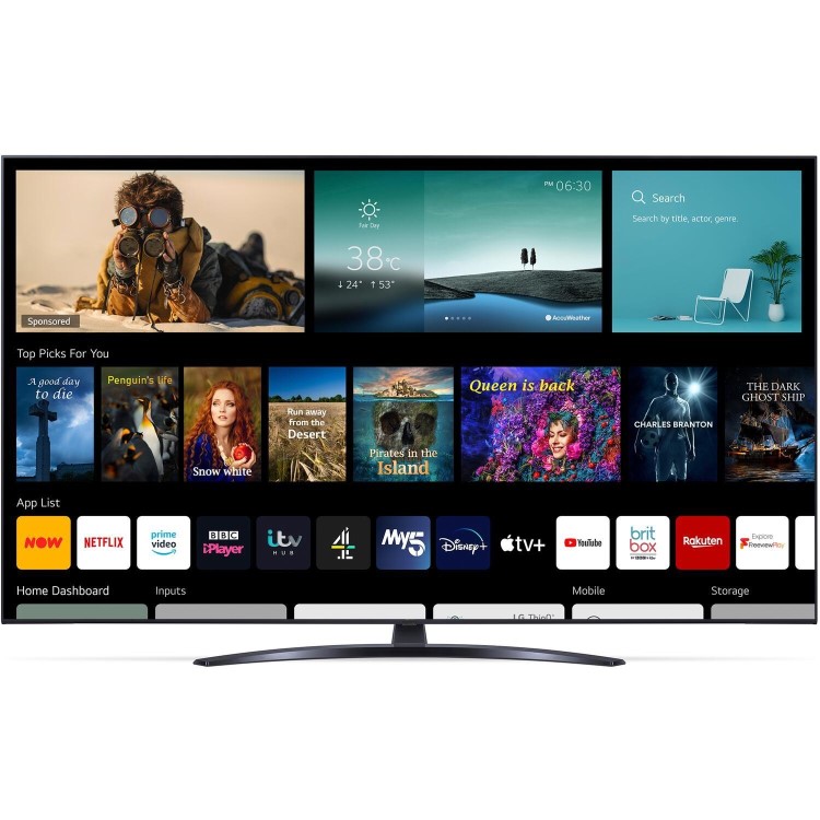 Refurbished LG 8100 Series 65" 4K Ultra HD with HDR10 LED Freesat HD Smart TV