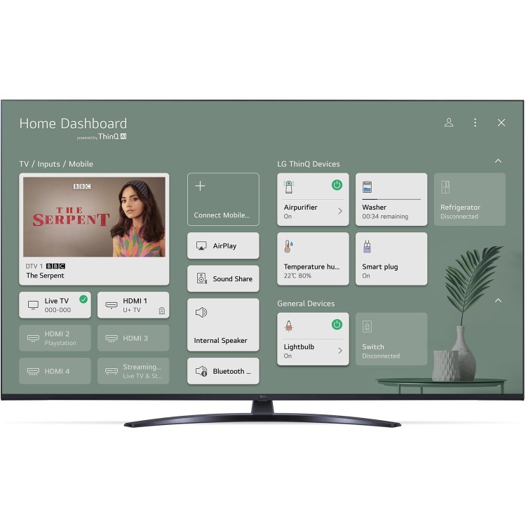 Refurbished LG 8100 Series 65" 4K Ultra HD with HDR10 LED Freesat HD Smart TV
