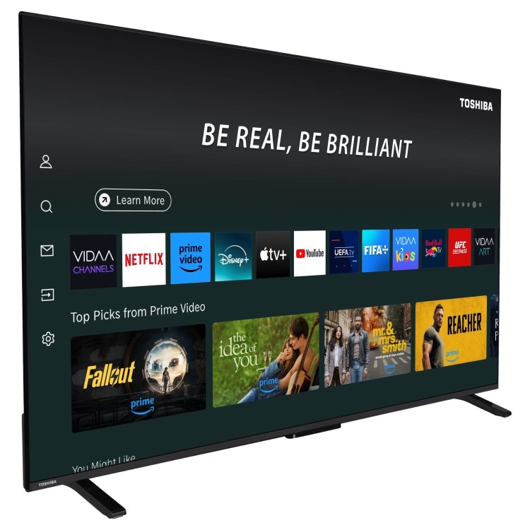 Toshiba 65UV2F53DBU 65" 4K UHD Smart LED TV with Dolby Vision Dolby Atmos & Freely Streaming