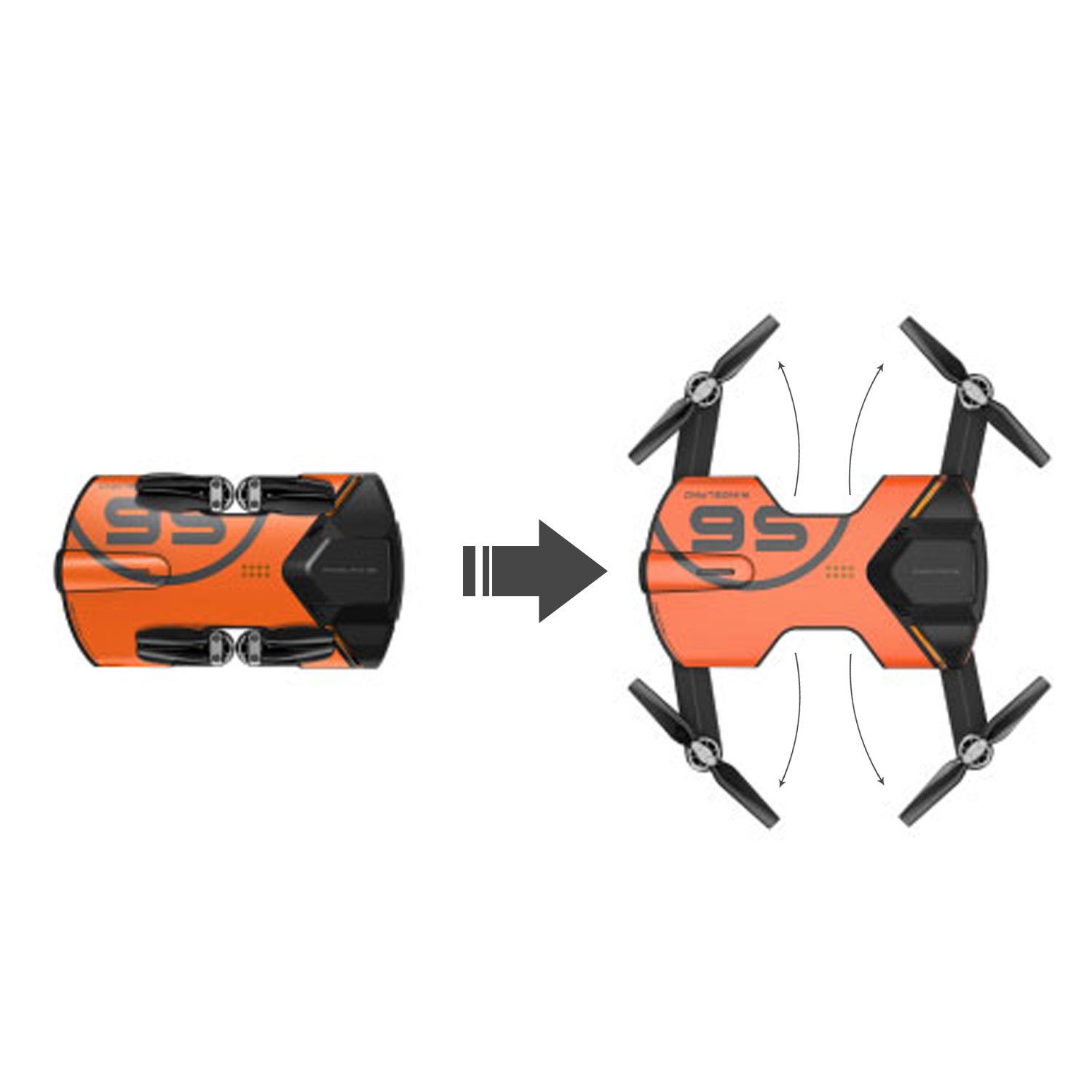 Wingsland S6 GPS WI FI APP Control 4K UHD Camera Foldable