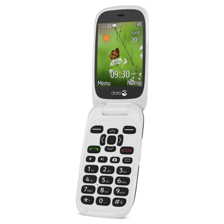Doro 6530 with Charging Cradle Black/White 2.8" 3G Unlocked & SIM Free