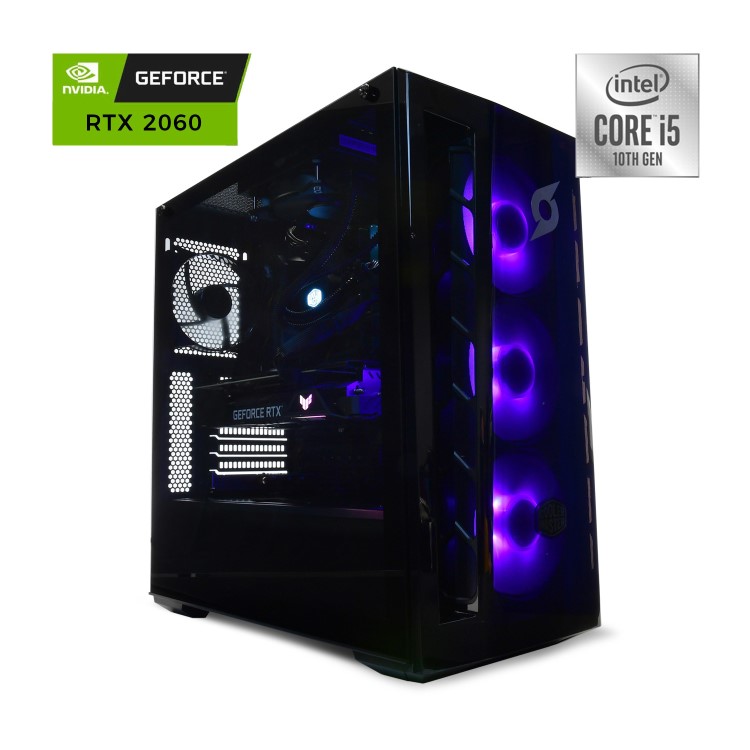 Zoostorm Stormforce Crystal Core i5-10400F 16GB 500GB RTX 2060 Windows 10 Desktop Gaming PC