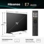 Hisense 75E7QTUK 75 inch Smart 4K Ultra HD QLED TV