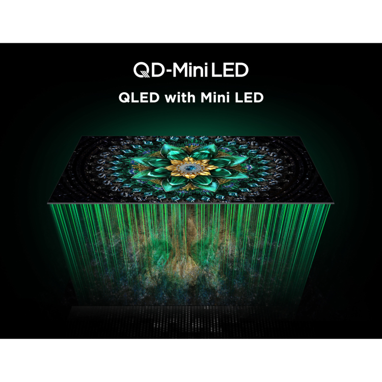 TCL 75Q6C-UK 75-Inch 4K QD-Mini LED Smart TV – HDR10+ Dolby Vision IQ 144Hz Google TV