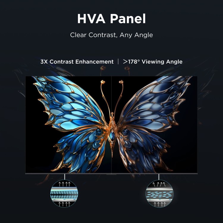 TCL 75V6D-UK 75 Inch 4K UHD Smart Fire TV  HDR10+ Dolby Atmos & Alexa Built-In