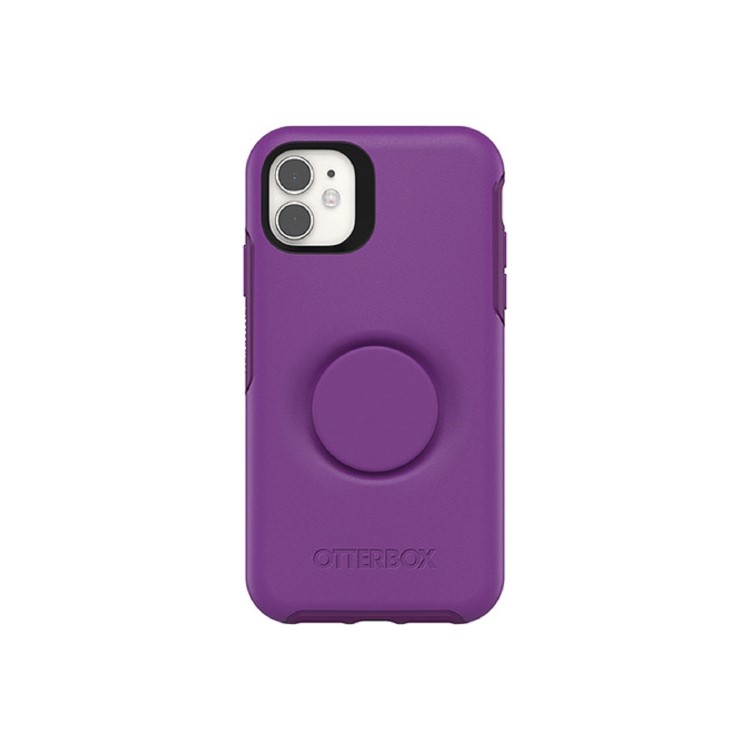 GRADE A1 - OtterBox Otter and Pop Symmetry PopSocket Case - iPhone 11 - Lollipop Purple