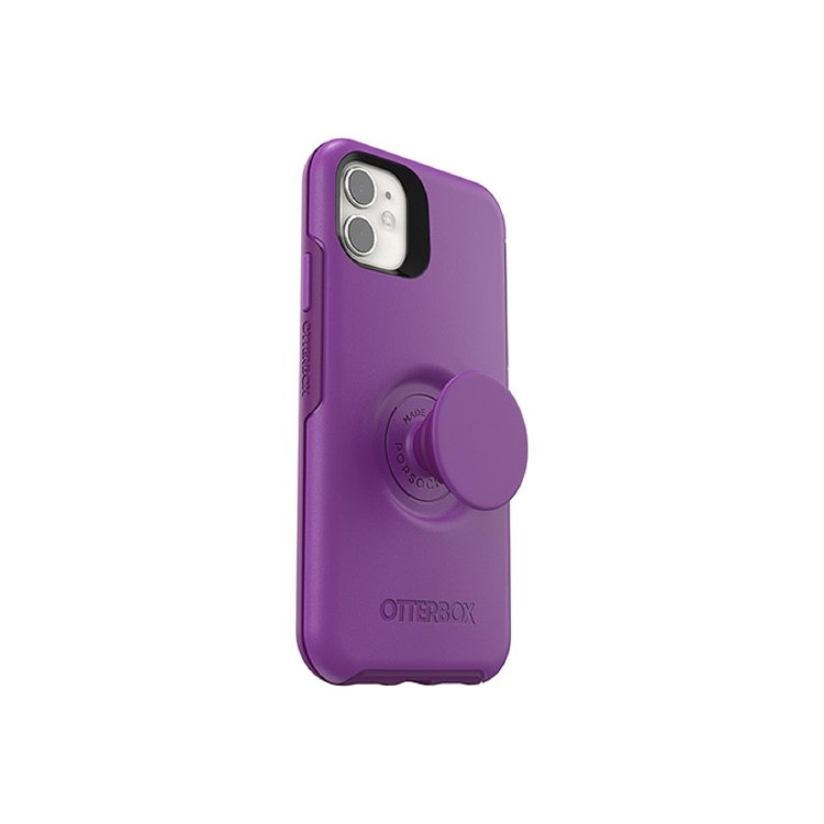 GRADE A1 - OtterBox Otter and Pop Symmetry PopSocket Case - iPhone 11 - Lollipop Purple