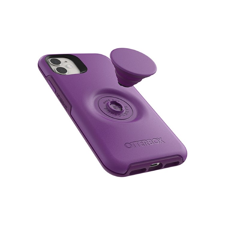 GRADE A1 - OtterBox Otter and Pop Symmetry PopSocket Case - iPhone 11 - Lollipop Purple