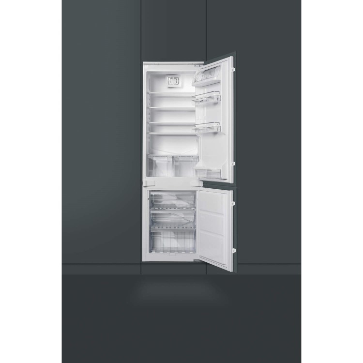GRADE A3 - Smeg UKC7280FP 70-30 Sliding Rail Integrated In-column Fridge Freezer
