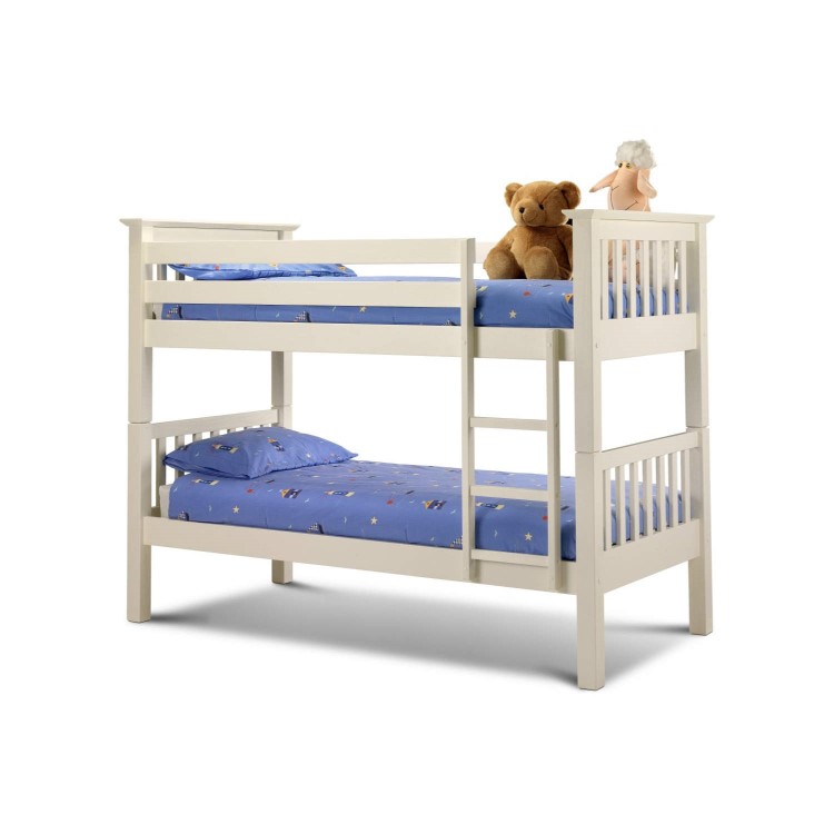 Julian Bowen Barcelona Bunk Bed in Stone White