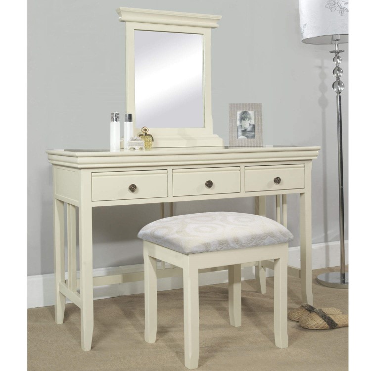 GRADE A3 - Savannah Solid Acacia Wood Dressing Table in Ivory