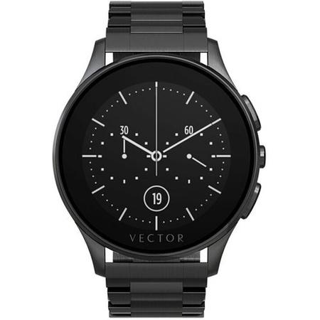 Box Open Vector Luna Unisex Smart Watch - Black Case with Black Bracelet
