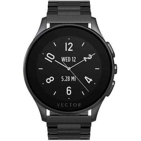 Box Open Vector Luna Unisex Smart Watch - Black Case with Black Bracelet