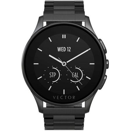 Box Open Vector Luna Unisex Smart Watch - Black Case with Black Bracelet