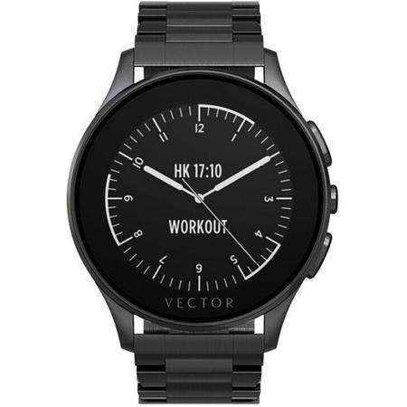 Box Open Vector Luna Unisex Smart Watch - Black Case with Black Bracelet