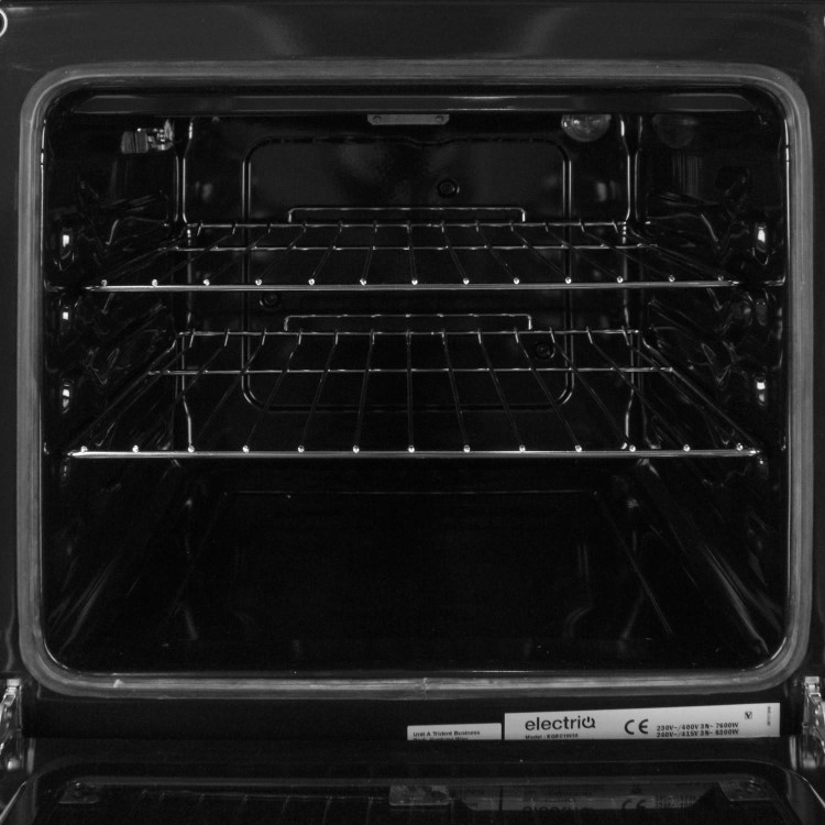 electriQ 50cm Electric Single Cooker With Solid Hotplate - White