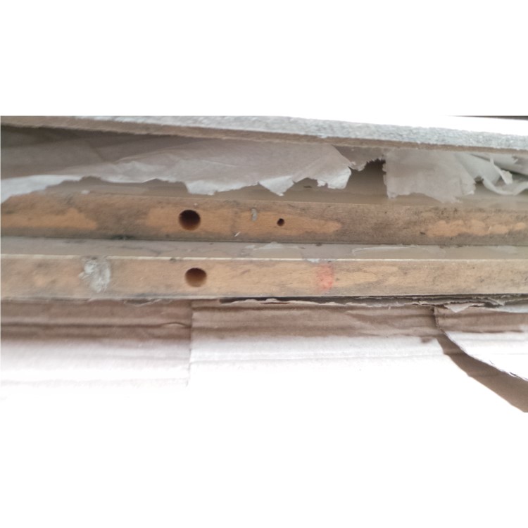 GRADE A2 - Hamilton 2 Door 2 Drawer Wardrobe in Cream and Pine