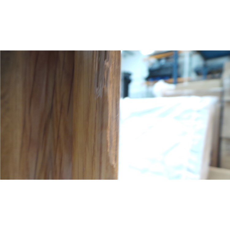 GRADE A3 - Loire Grey and Oak Kingsize Bed Frame