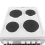 electriQ 50cm Electric Single Cooker With Solid Hotplate - White