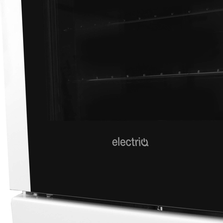 electriQ 50cm Electric Single Cooker With Solid Hotplate - White