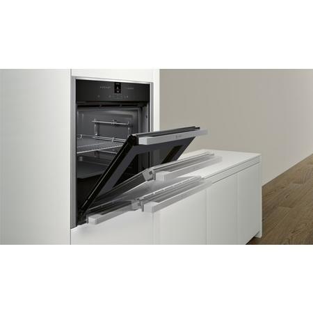 Refurbished Neff B47CR32N0B Slide & Hide 60cm Single Built In Electric Oven Stainless Steel