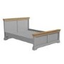 GRADE A3 - Loire Grey and Oak Kingsize Bed Frame