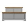GRADE A3 - Loire Grey and Oak Kingsize Bed Frame
