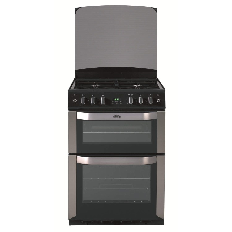 Belling FSG60DOP 60cm Double Oven Gas Cooker in Stainless steel
