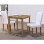 GRADE A2 - New Haven Small 2 Seater Dining Table in Light Oak 75cm x 75cm