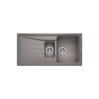 1.5 Bowl Grey Composite Kitchen Sink with Reversible Drainer - Blanco Sona 