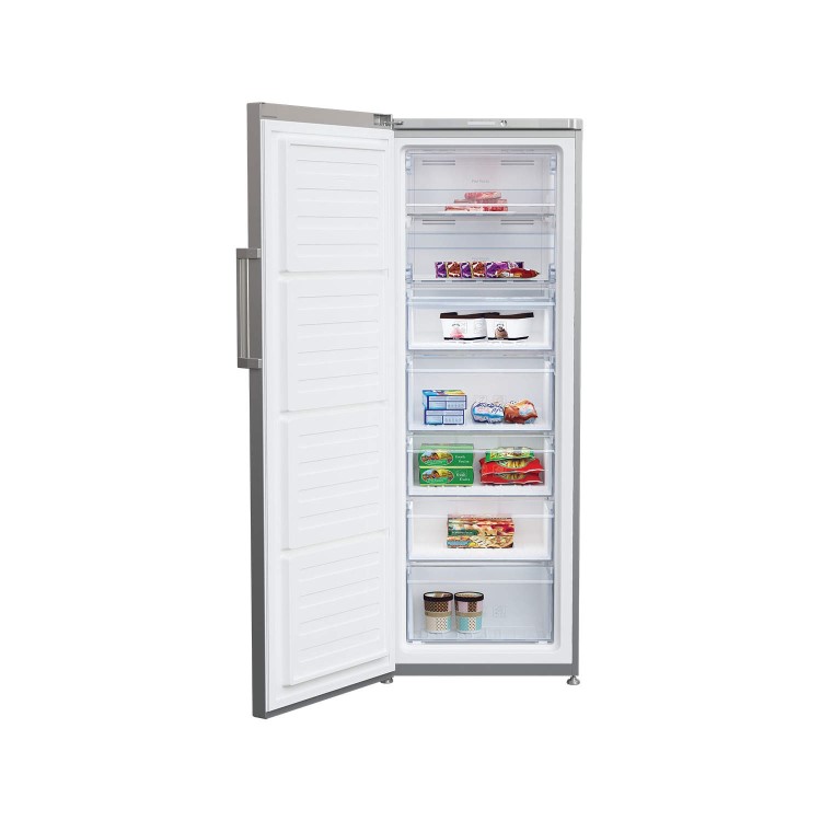 Beko FFP1671S 250 Litre Freestanding Upright Freezer 172cm Tall Frost Free 60cm Wide - Silver