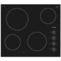 Refurbished Bosch Serie 2 PKE611CA1E 60cm 4 Zone Ceramic Hob with Knob Controls Black