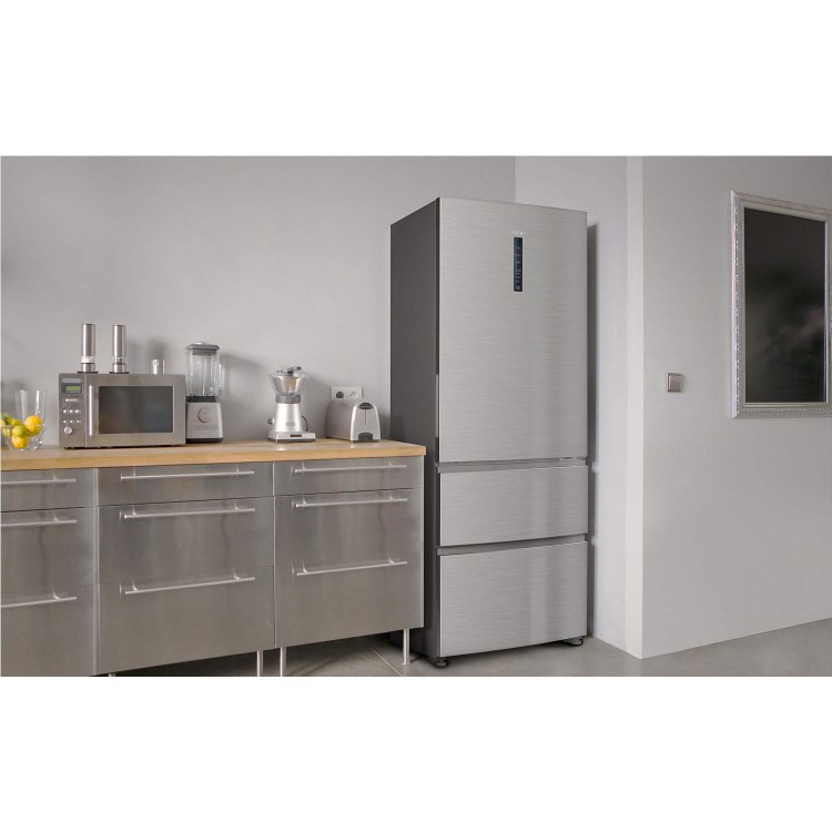 Haier A3FE742CMJ 3-door Door-and-drawer Fridge Freezer Silver