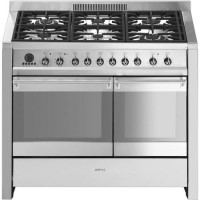 Refurbished Smeg A2PY-8 Opera Stainless Steel 100cm Dual Fuel Range Cooker With Pyrolytic Function
